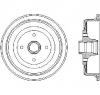 Tambur frana AUDI 100  44  44Q  C3  PRODUCATOR TEXTAR 94021400