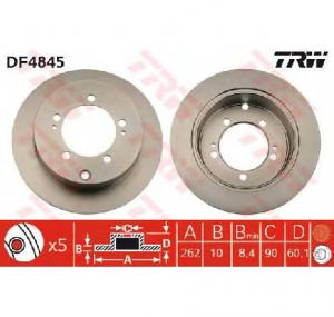 Disc frana MITSUBISHI OUTLANDER II  CWW  PRODUCATOR TRW DF4845