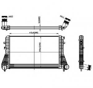 Intercooler  compresor VW PASSAT  362  PRODUCATOR NRF 30306