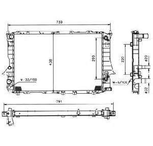 Radiator  racire motor AUDI 100  4A  C4  PRODUCATOR NRF 51317