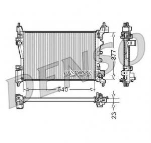 Radiator  racire motor FIAT PUNTO   GRANDE PUNTO  199  PRODUCATOR DENSO DRM09109