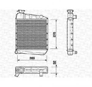 Radiator  racire motor ROVER MINI PRODUCATOR MAGNETI MARELLI 350213410000