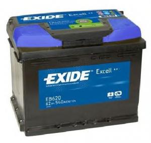 Baterie de pornire  Baterie de pornire RENAULT MEGANE III cupe  DZ0 1  PRODUCATOR EXIDE EB620