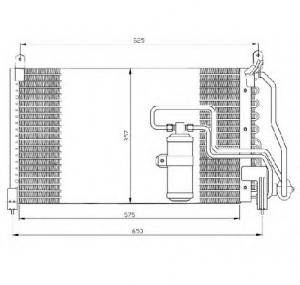 Condensator  climatizare OPEL VECTRA A hatchback  88  89  PRODUCATOR NRF 35134