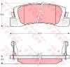 Set placute frana frana disc toyota celica cupe  at18  st18