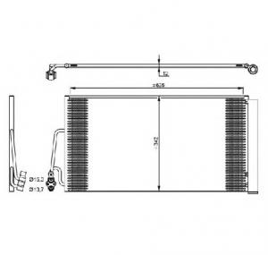 Condensator  climatizare MINI MINI  R56  PRODUCATOR NRF 35898