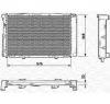 Radiator  racire motor MERCEDES BENZ 190  W201  PRODUCATOR MAGNETI MARELLI 350213543000