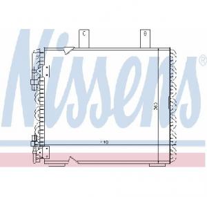 Condensator  climatizare BMW 3  E30  PRODUCATOR NISSENS 94172