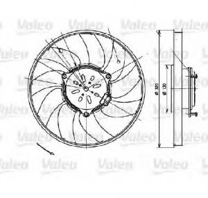 Ventilator  radiator VW CRAFTER 30 35 bus  2E  PRODUCATOR VALEO 696082