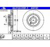 Disc frana vw golf mk ii  19e  1g1  producator ate 24 0122