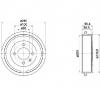 Tambur frana vw polo  6n1  producator textar 94022800