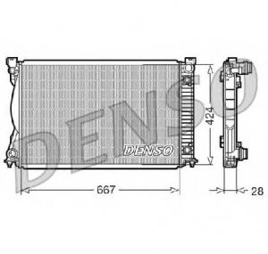 Radiator  racire motor AUDI A6  4F2  C6  PRODUCATOR DENSO DRM02039