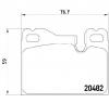 Set placute frana frana disc porsche 924 producator