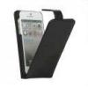 Huse - iphone Husa Piele Crocodil Autentica iPhone 5 Flip Neagra