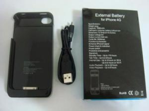 Acumulatori Acumulator External Battery Iphone 4 2000mAh Negru