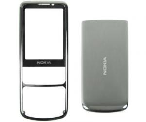 Carcase Carcasa Nokia 6700c Argintie,Originala Fata + Capac Baterie