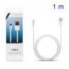 Accesorii telefoane - cablu de date Cablu Incarcare Si Sincronizare Date iPhone 5 Pisen Lightning 8-Pin 1 metru Alb