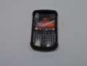 Huse Husa Silicon BlackBerry Bold Touch 9900 9930 Negru Cu Portocaliu