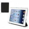 Huse Husa Tri-Fold Smart Din Piele Cu Spate Dur iPad 3 iPad 2 iPad 4 Neagra