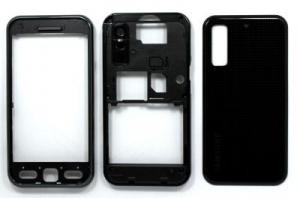 Carcase Carcasa Samsung S5230 Neagra originala , contine fata, corp si capac baterie