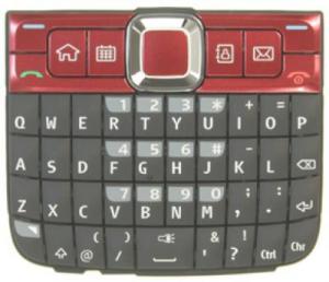 Tastatura telefon Tastatura Nokia E63 Originala Gri-rosie