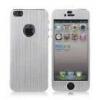 Accesorii iphone skin sticker aluminiu periat iphone 5 argintiu