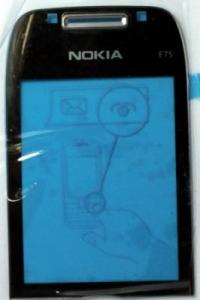 Carcase Geam Nokia E75 Gold original