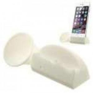 Accesorii iphone Amplificator De Sunet iPhone 6 KLX Horn Stand Alb