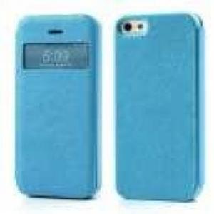 Huse - iphone Husa Flip Iphone 5 5s Slim Piele Albastra