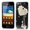 Huse Husa Pandativ In Forma De Inima Cu Perle Samsung i9070 Galaxy S Advance