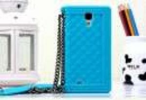 Huse Husa Design Grila Silicon Gel Samsung Galaxy S4 i9500 i9502 i9505 Albastra