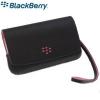 Diverse husa leather folio blackberry 9800 negru-roz