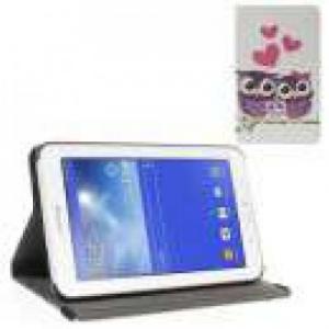 Huse Husa Flip Cu Stand Samsung Galaxy Tab 3 7,0 Lite T110 T111 Familia De Bufnite
