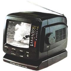Televizor portabil alb-negru cu diagonala de 14 cm ( 5.5&quot; ) cu radio