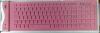 Tastatura flexibila siliconica, slim, roz