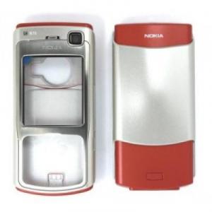 Carcase Carcasa Completa Nokia N70 silver / orange
