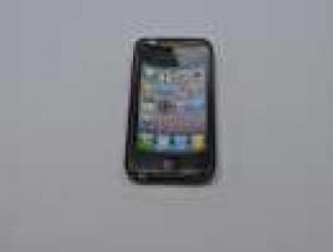Huse Husa Silicon iPhone 4 iPhone 4s Negru Transparent Cu Romburi
