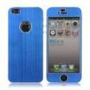 Accesorii iphone iPhone 5 Skin Sticker Aluminiu Periat Albastru