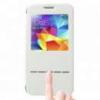 Huse Husa Flip Samsung Galaxy S5 G900 Cu Stand Si Buton Preluare/Respingere Apel Alba