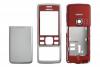 Carcase Carcasa Completa Nokia 6300 rosie , originala , atentie nu contine tastatura