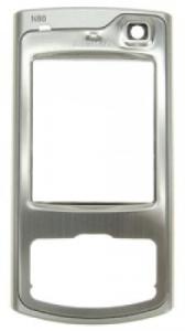 Carcase Carcasa fata Nokia N80 argintie originala