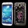 Huse Husa Cu Diamante Design Fluturi Samsung Galaxy S4 i9500 i9505 Dura