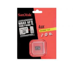Card de memorie micro sd (transflash) 4gb sandisk w/o adapter