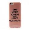 Huse - iphone Husa TPU iPhone 5c Keep Calm And Love Mustache