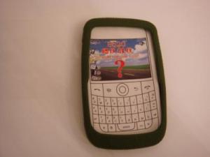 Huse telefoane Husa Silicon Blackberry 8520 verde BULK