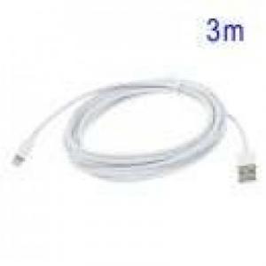 Accesorii iphone Cablu 3M Lightning 8Pini Incarcare USB iPhone 5 5s 5c iPad Mini iPod Touch 5 Nano 7 Alb