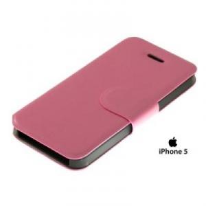Diverse Husa Apple iPhone 5,5S Premium Wallet Pink