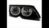 Faruri BMW E46 sedan angel eyes negre