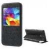 Huse Husa Flip Samsung Galaxy S5 Stand Cu Fereastra Neagra