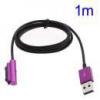 Accesorii telefoane - cablu de date Cablu Incarcare Sony Xperia Z1 L39H C6903 Magnetic Aluminiu Violet